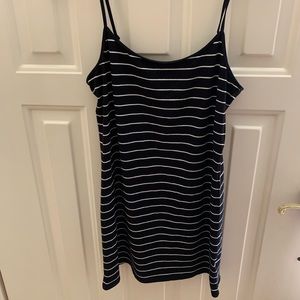 Black and White Striped Bodycon Mini Dress Size M